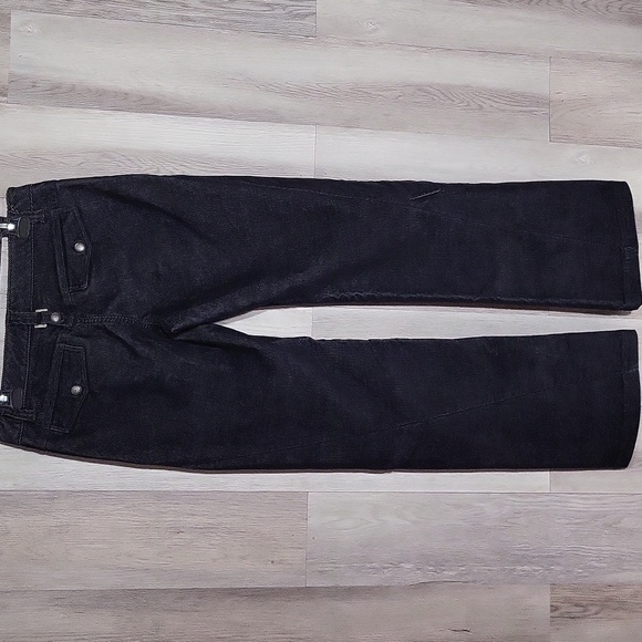 🛍Athleta Womens‎ 6 Corduroy Cargo Dipper Pants Black Flare Bootcut Y2K - Picture 2 of 13